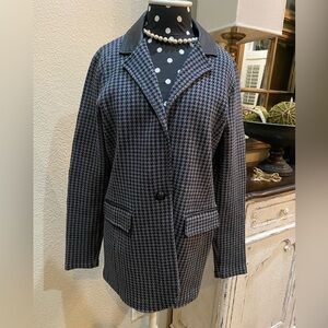 NWOT Lauren Ralph Lauren Size Large Black/Gray Houndstooth
